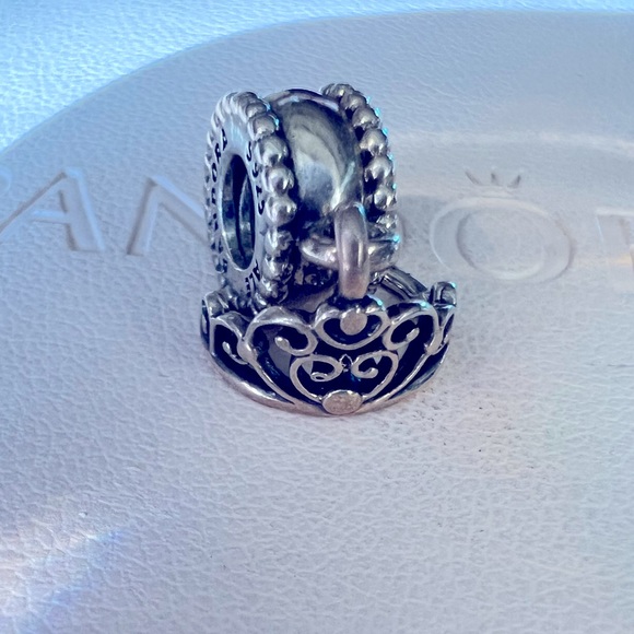 Authentic Disney Pandora Cinderella Tiara Dangle Charm - Picture 3 of 5
